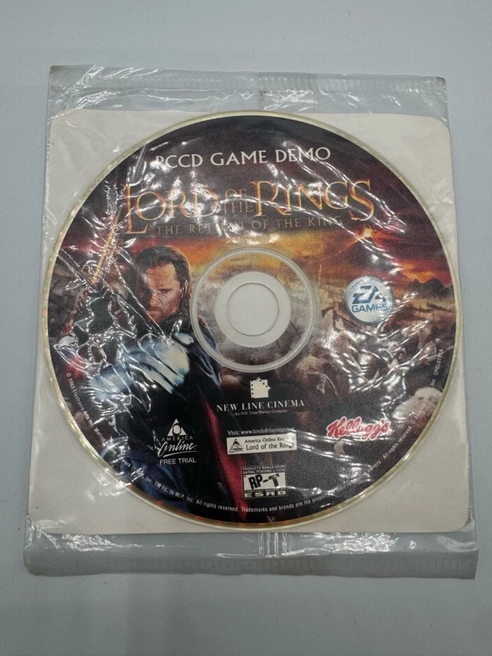 Lord of the Rings: The Return of the King (PC, 2003) Game Demo by Kellogg's